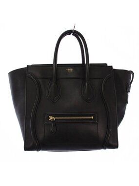 Celine Luggage Phantom Shopper Tote Bag F Black Purse
